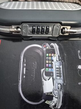 Master Lock Safe Black/Silver Combination Cable Lock with 4-Digit Security
